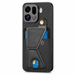 For Oppo Find X9 Pro 5G K-Shaped Kickstand Case Leather Phone Back Cover
