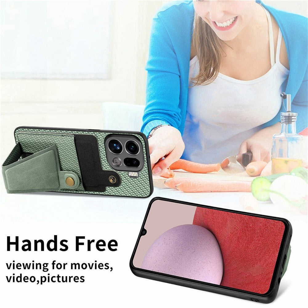 For Oppo Find X9 Pro 5G K-Shaped Kickstand Case Leather Phone Back Cover