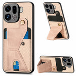 For Oppo Find X9 Pro 5G K-Shaped Kickstand Case Leather Phone Back Cover