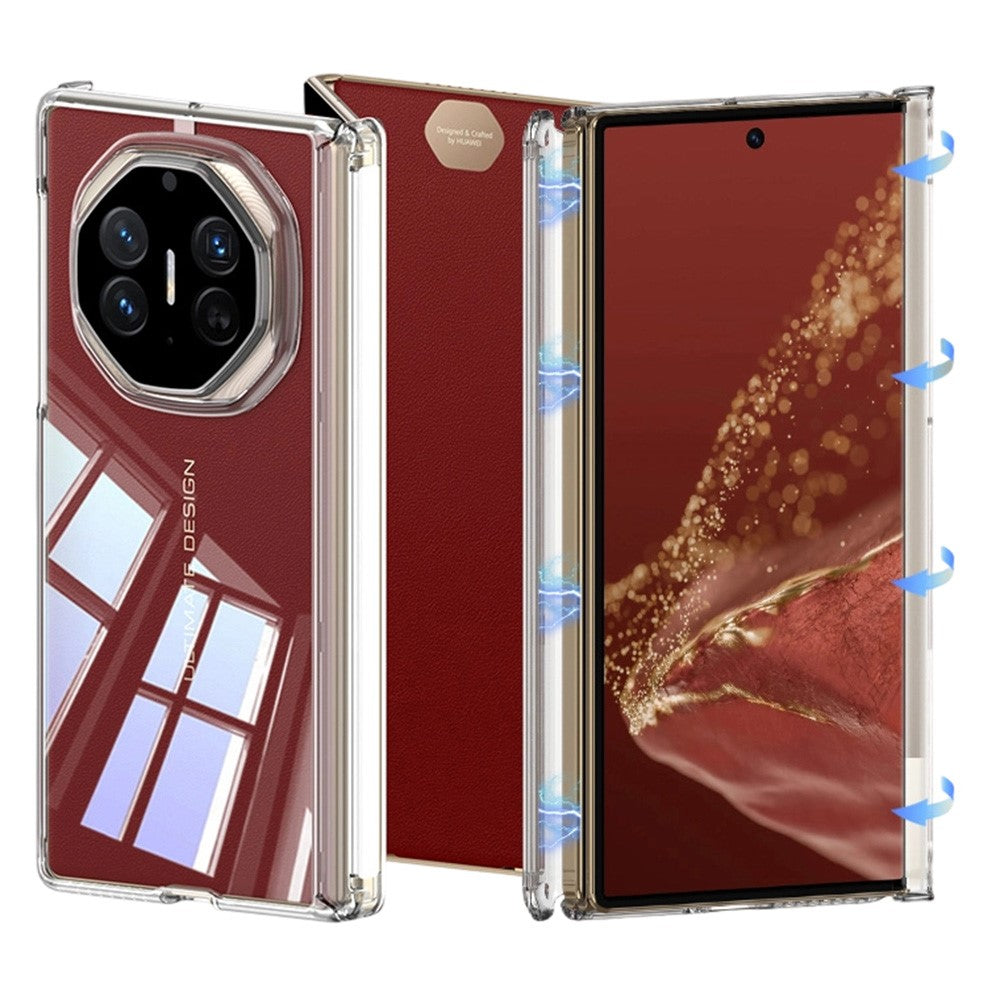 GKK For Huawei Mate XT Ultimate / XTs Ultimate Case Magnetic Hinge Design Clear TPU Phone Cover