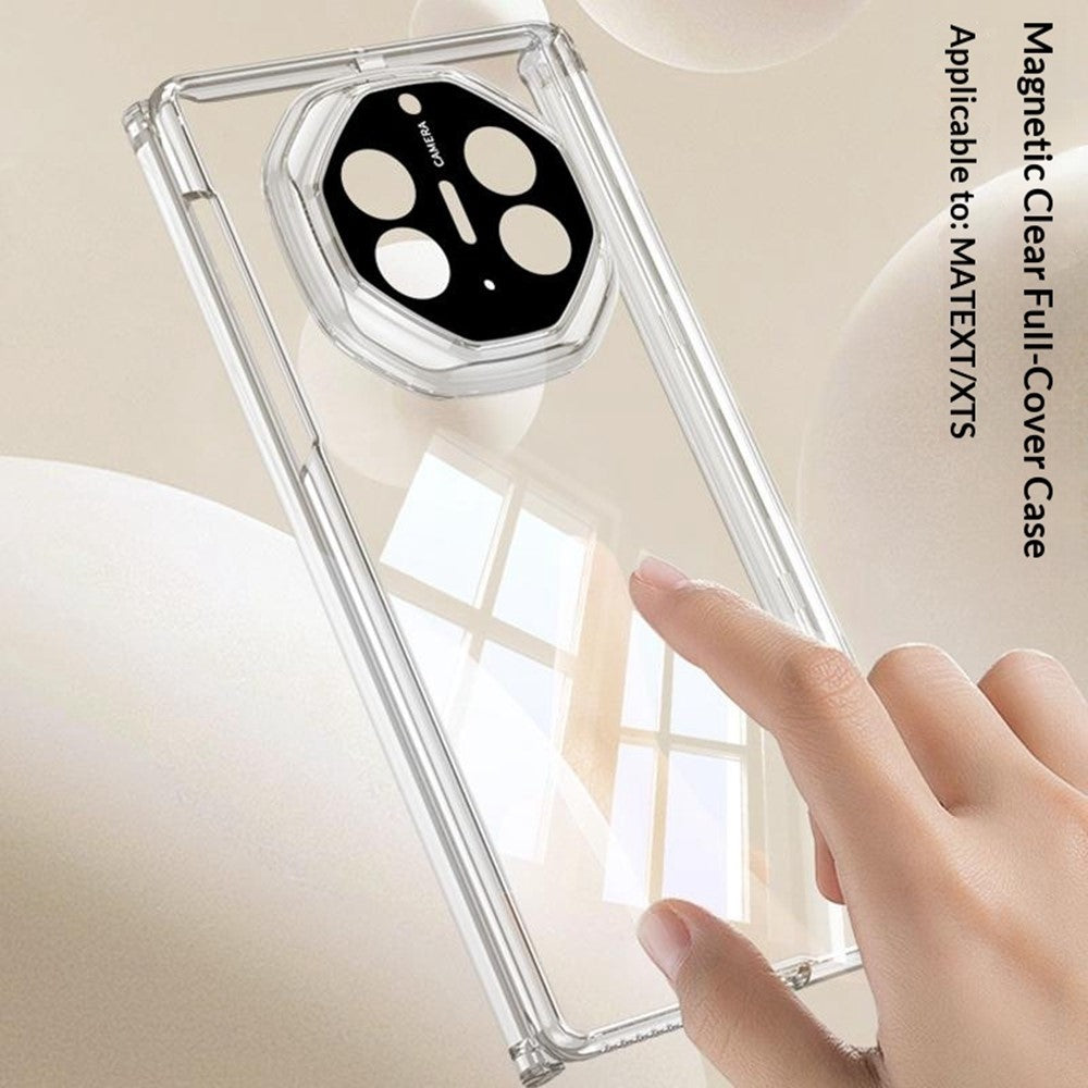 GKK For Huawei Mate XT Ultimate / XTs Ultimate Case Magnetic Hinge Design Clear TPU Phone Cover