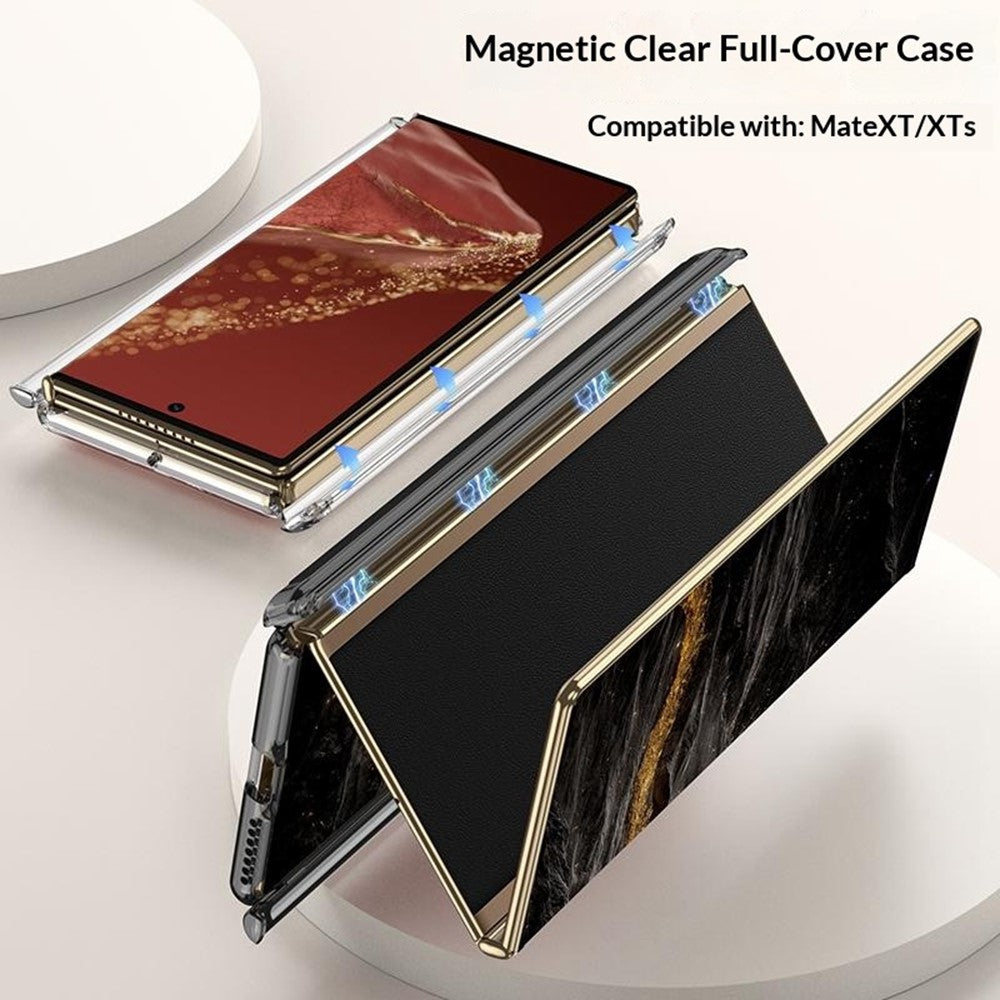 GKK For Huawei Mate XT Ultimate / XTs Ultimate Case Magnetic Hinge Design Clear TPU Phone Cover