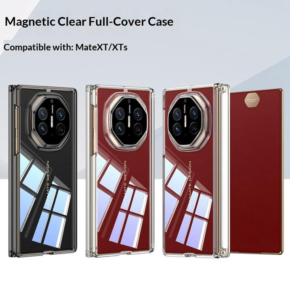 GKK For Huawei Mate XT Ultimate / XTs Ultimate Case Magnetic Hinge Design Clear TPU Phone Cover