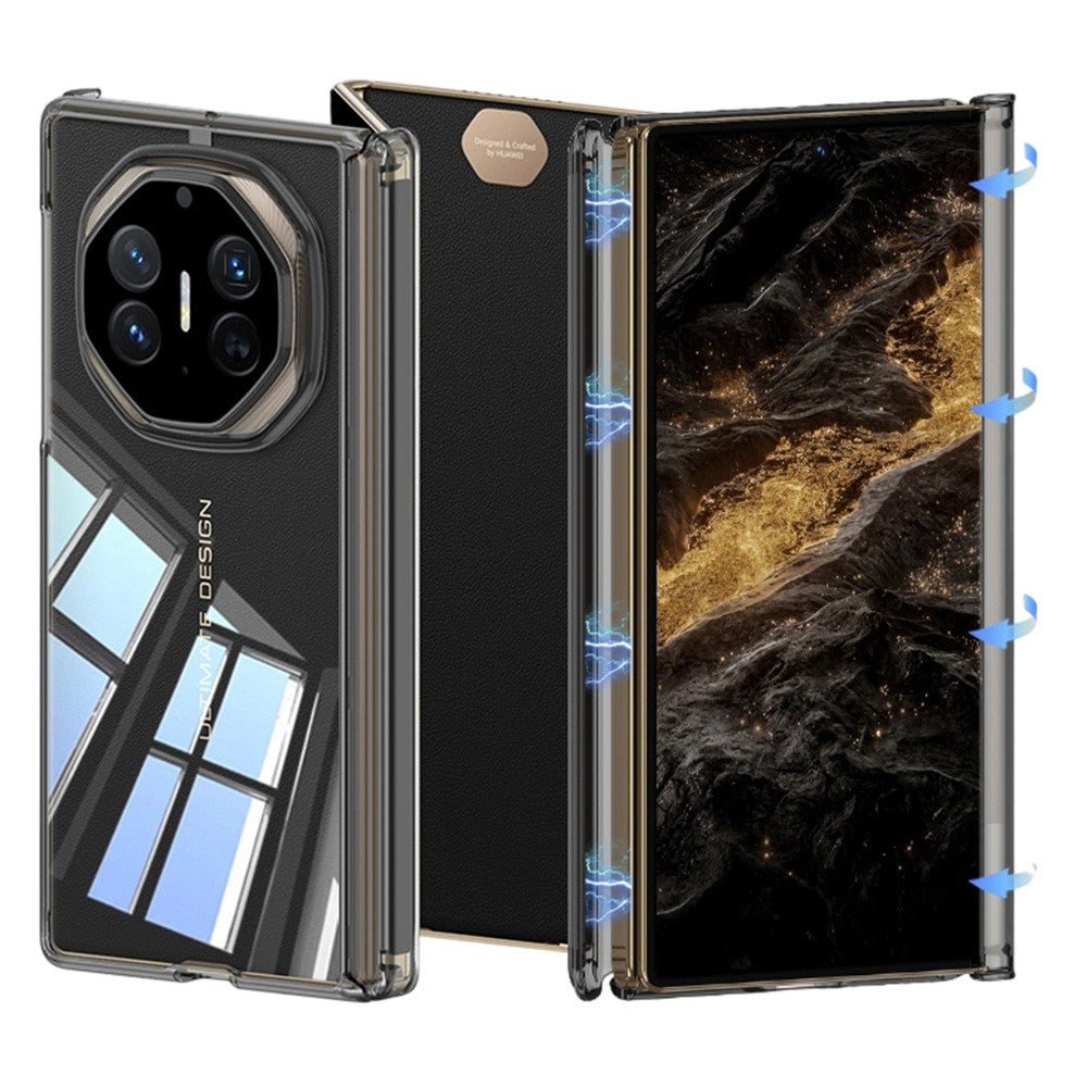 GKK For Huawei Mate XT Ultimate / XTs Ultimate Case Magnetic Hinge Design Clear TPU Phone Cover