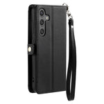 Läderfodral med handledsrem för Samsung Galaxy A27 5G, plånboksfodral, mobilfodral