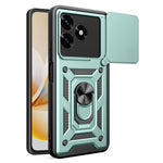 Phone Case For Honor Play10A 4G  /  X5c Plus 4G  /  X5c 4G PC + TPU Kickstand Cover with Slide Camera Lid