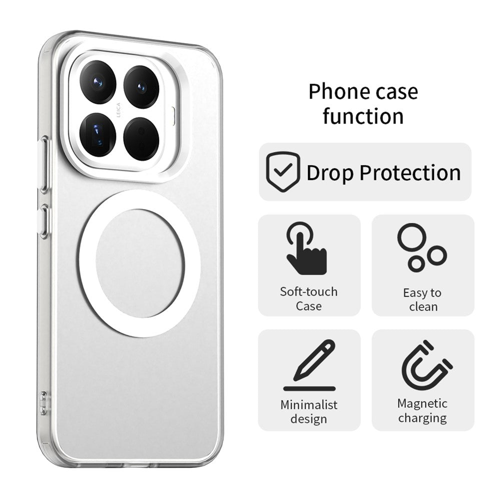 For Xiaomi 15T Pro Magnetic Case Anti Drop Hybrid Phone Back Cover
