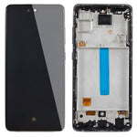 Til Samsung Galaxy A52 4G A525 / A52 5G A526 / A52s 5G A528 Grade C OLED-skærm og digitizer-enhed + ramme (uden logo)