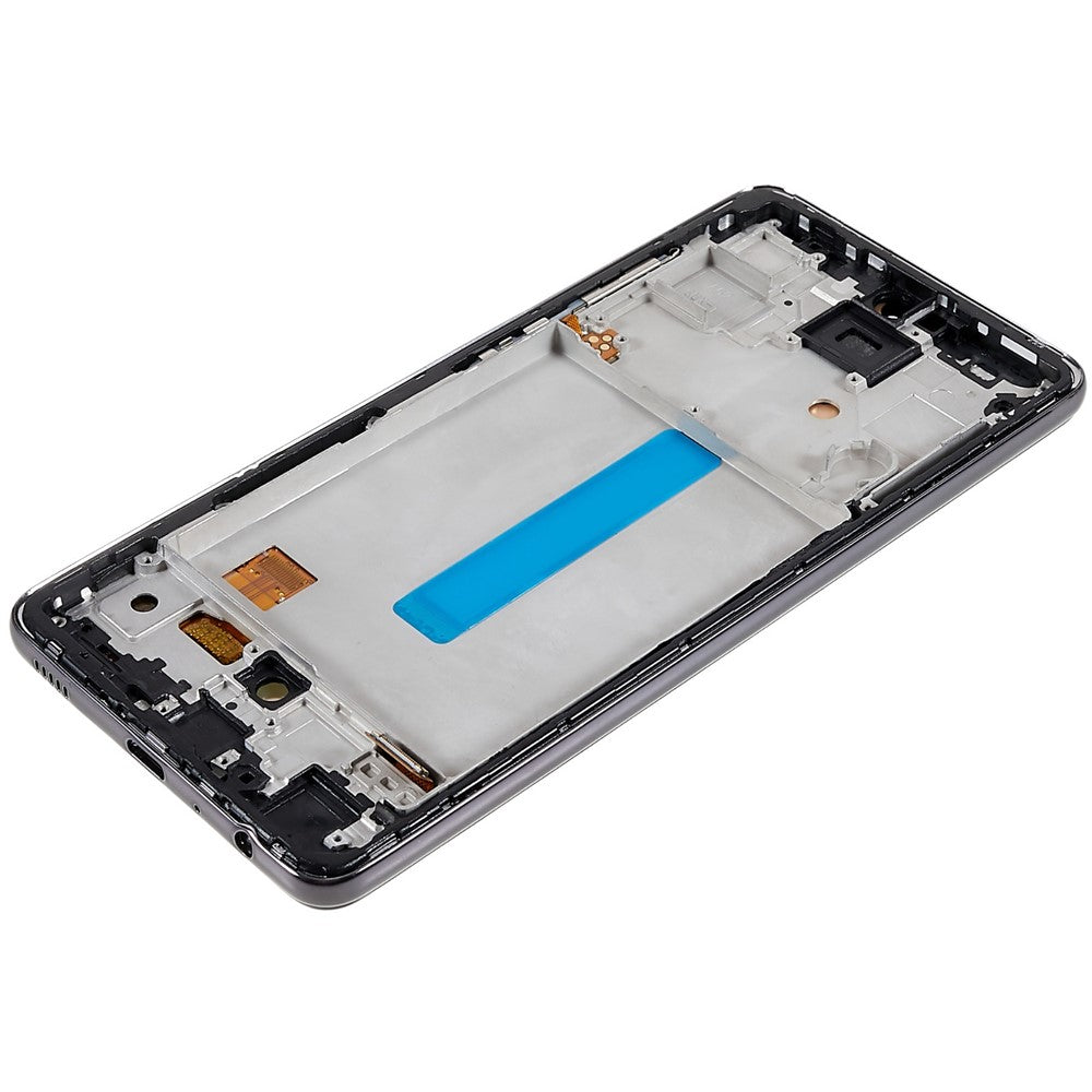 Til Samsung Galaxy A52 4G A525 / A52 5G A526 / A52s 5G A528 Grade C OLED-skærm og digitizer-enhed + ramme (uden logo)