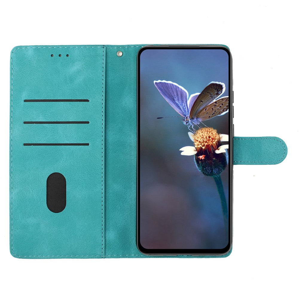 Honor 400 Smart 5G / 4G / X7d 4G cover – sommerfugl og blomstermønster, skin-touch læder telefoncover