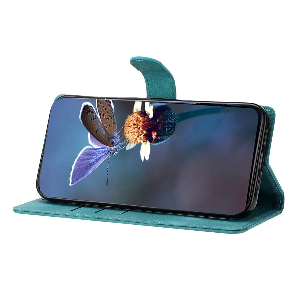 Honor 400 Smart 5G / 4G / X7d 4G cover – sommerfugl og blomstermønster, skin-touch læder telefoncover