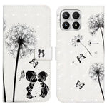 Phone Case For Xiaomi 17 3D Creative Pattern PU Leather Stand Cover