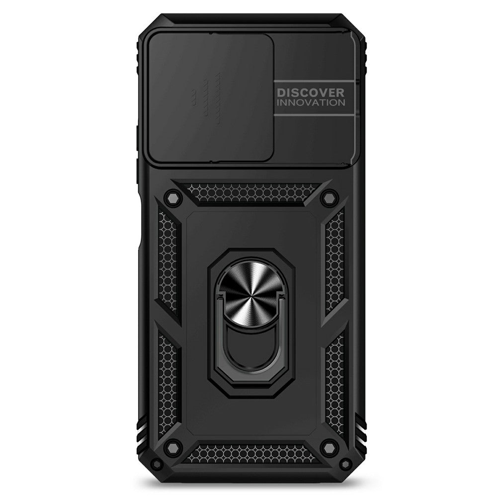 Telefoncover til Xiaomi Redmi 15C 5G (EU) (173 mm) / 4G (EU) (173 mm) / Poco C85 5G i PC + TPU med linsebeskyttelse og støttefod