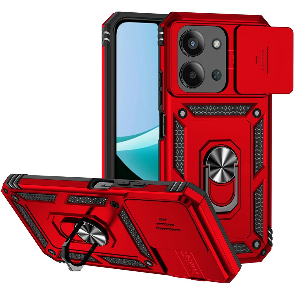 Phone Case For Xiaomi Redmi 15C 5G (EU) (173mm) / 4G (EU) (173mm) / Poco C85 5G PC + TPU Cover with Lens Protection Kickstand