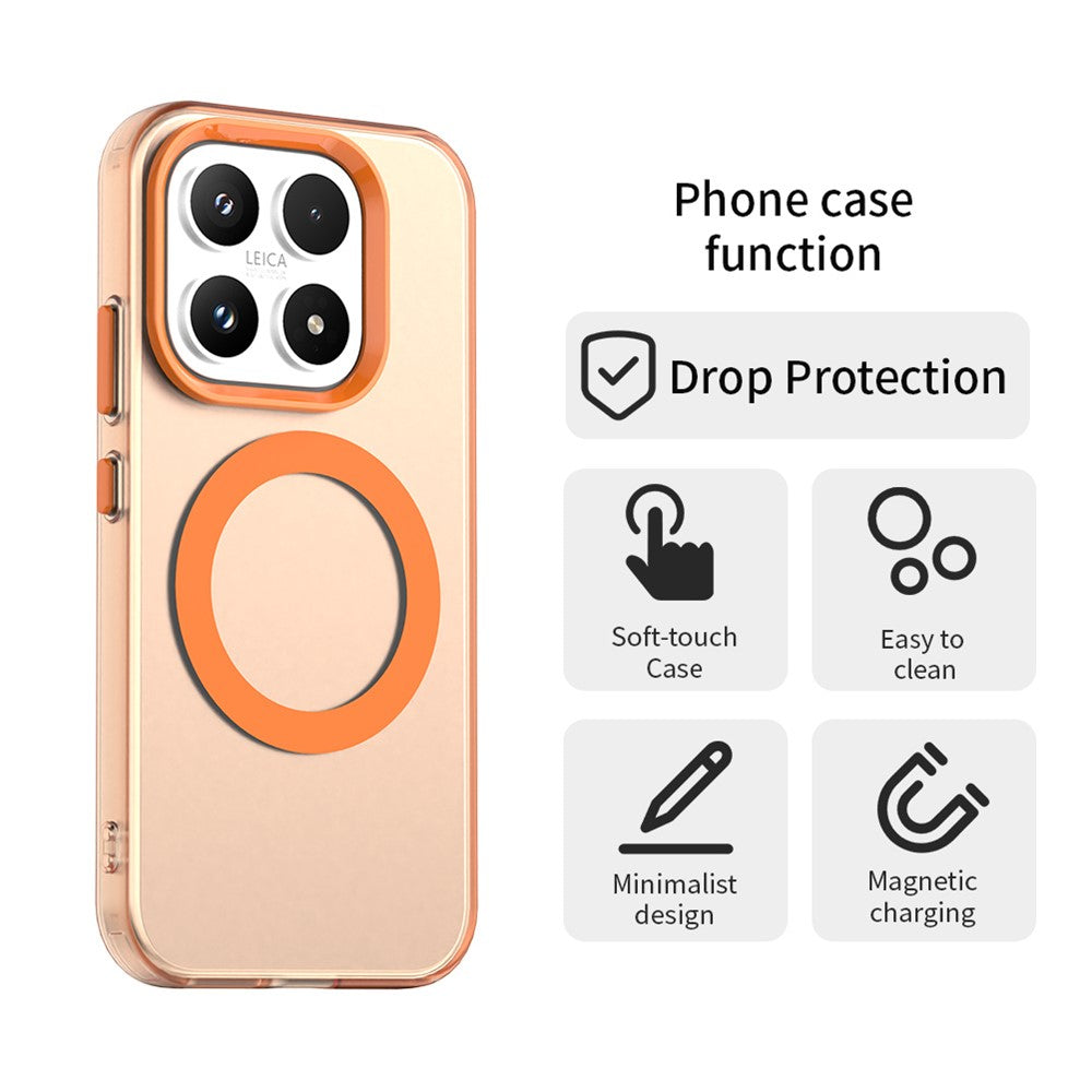 Xiaomi 17-fodral Magnetiskt fodral Anti-fall Hybridmobil Baksida