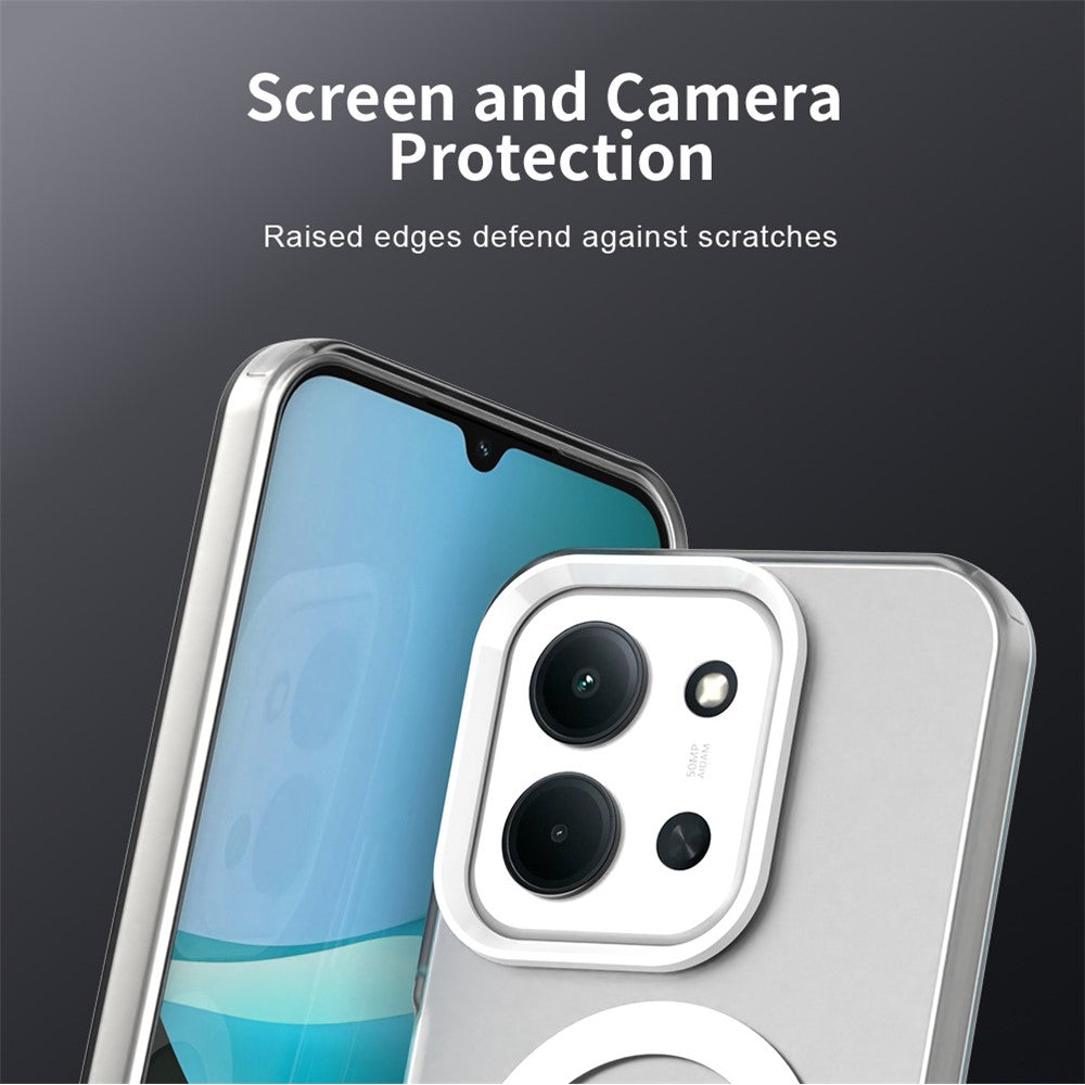 Mobilcover til Xiaomi Redmi 15C 5G (EU) (173 mm) / 15C 4G (EU) (173 mm), magnetisk cover med faldsikret hybridbagside