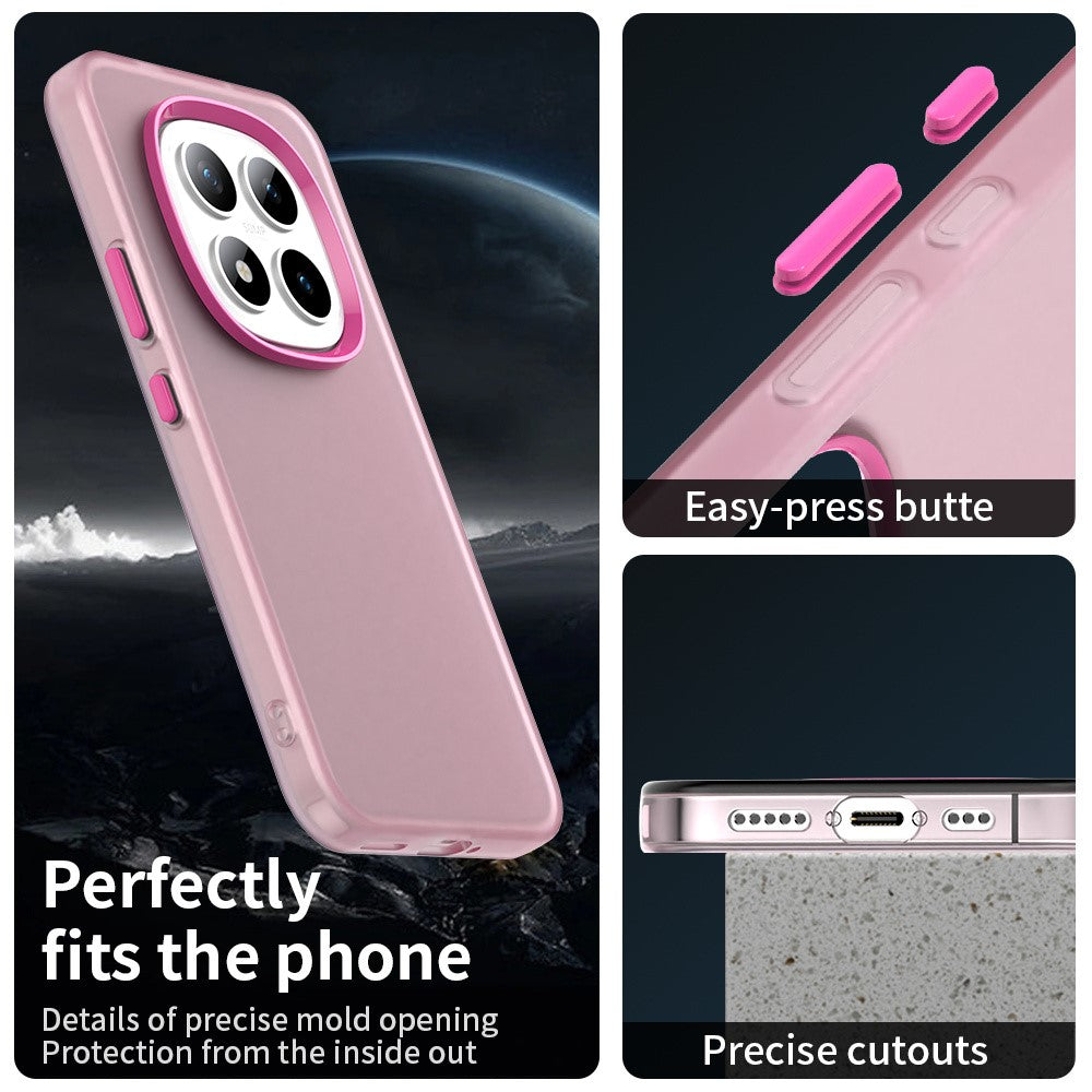 For Xiaomi Redmi Note 15 Pro 5G Case PC + TPU + PET Matte Anti-Drop Phone Back Cover