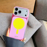 CICI-CITY For iPhone 17 Pro Case Compatible with MagSafe PC + TPU IMD Dual Color Phone Cover