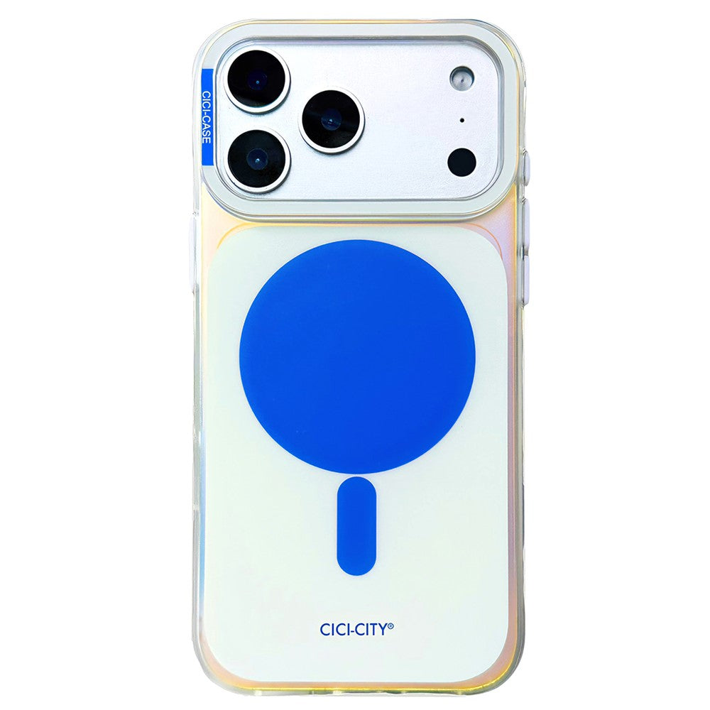 CICI-CITY For iPhone 17 Pro Case Compatible with MagSafe PC + TPU IMD Dual Color Phone Cover