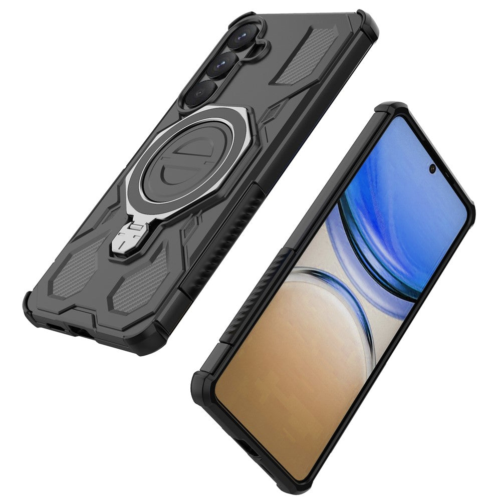 Samsung Galaxy S26+ Magnetiskt Skal Roterande Metallstativ Stötsäkert PC + TPU mobil Baksida