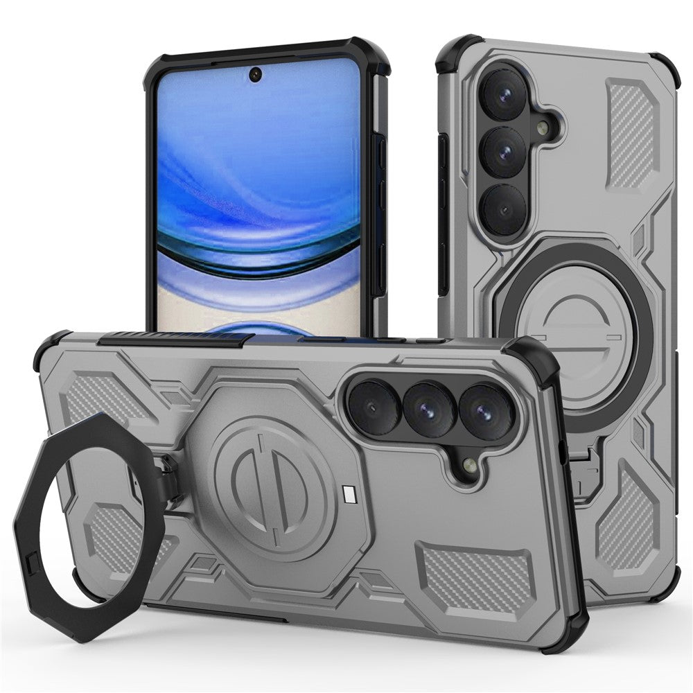 Samsung Galaxy S26+ Magnetiskt Skal Roterande Metallstativ Stötsäkert PC + TPU mobil Baksida