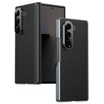 For Samsung Galaxy Z Fold6 5G Case Dual-Axis Hinge PU Leather Hard PC Folding Phone Cover