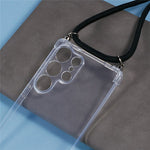 For Samsung Galaxy S26 Ultra Case Reinforced Corner TPU Clear Phone Cover with Lanyard