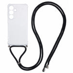 Til Samsung Galaxy A57 5G etui Forstærket hjørne TPU Gennemsigtigt telefoncover med snor