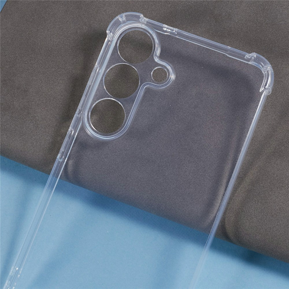 Til Samsung Galaxy A57 5G etui Forstærket hjørne TPU Gennemsigtigt telefoncover med snor