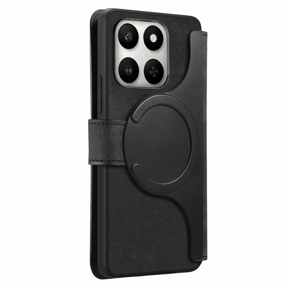 CASENEO MW-03 aftageligt tegnebogsetui til Honor 400 Smart 5G / 400 Smart 4G / X7d 4G / X7d 5G, læder + TPU-mobilcover