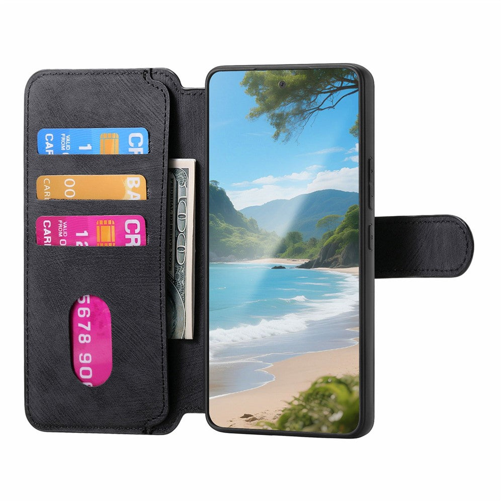 CASENEO MW-03 Detachable Wallet Case For Honor 400 Smart 5G  /  400 Smart 4G  /  X7d 4G  /  X7d 5G Leather + TPU Phone Cover