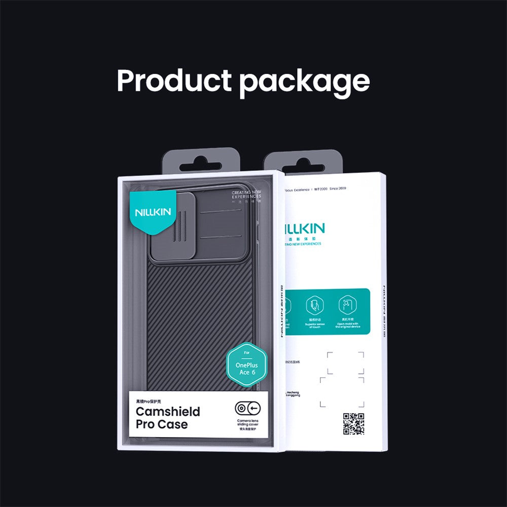 NILLKIN CamShield Pro-seriecover til OnePlus 15R 5G / Ace 6T 5G / Ace 6 5G i PC + TPU med kameraskydedæksel
