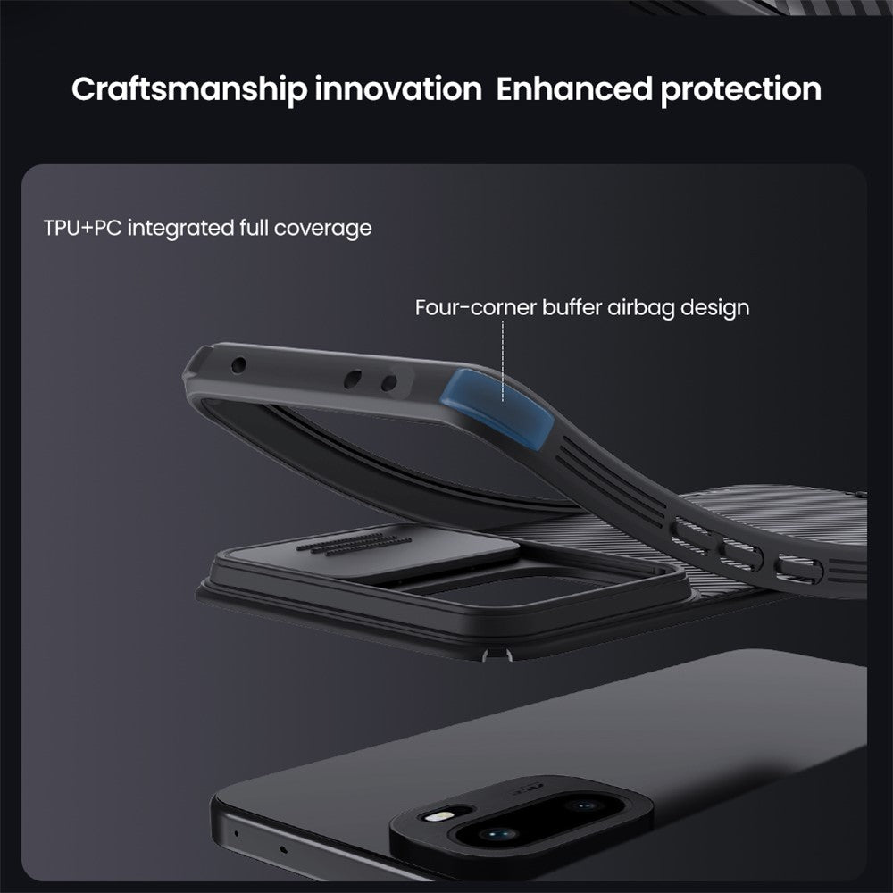 NILLKIN CamShield Pro-seriecover til OnePlus 15R 5G / Ace 6T 5G / Ace 6 5G i PC + TPU med kameraskydedæksel