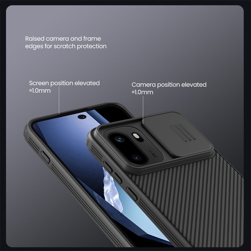 NILLKIN CamShield Pro-seriecover til OnePlus 15R 5G / Ace 6T 5G / Ace 6 5G i PC + TPU med kameraskydedæksel