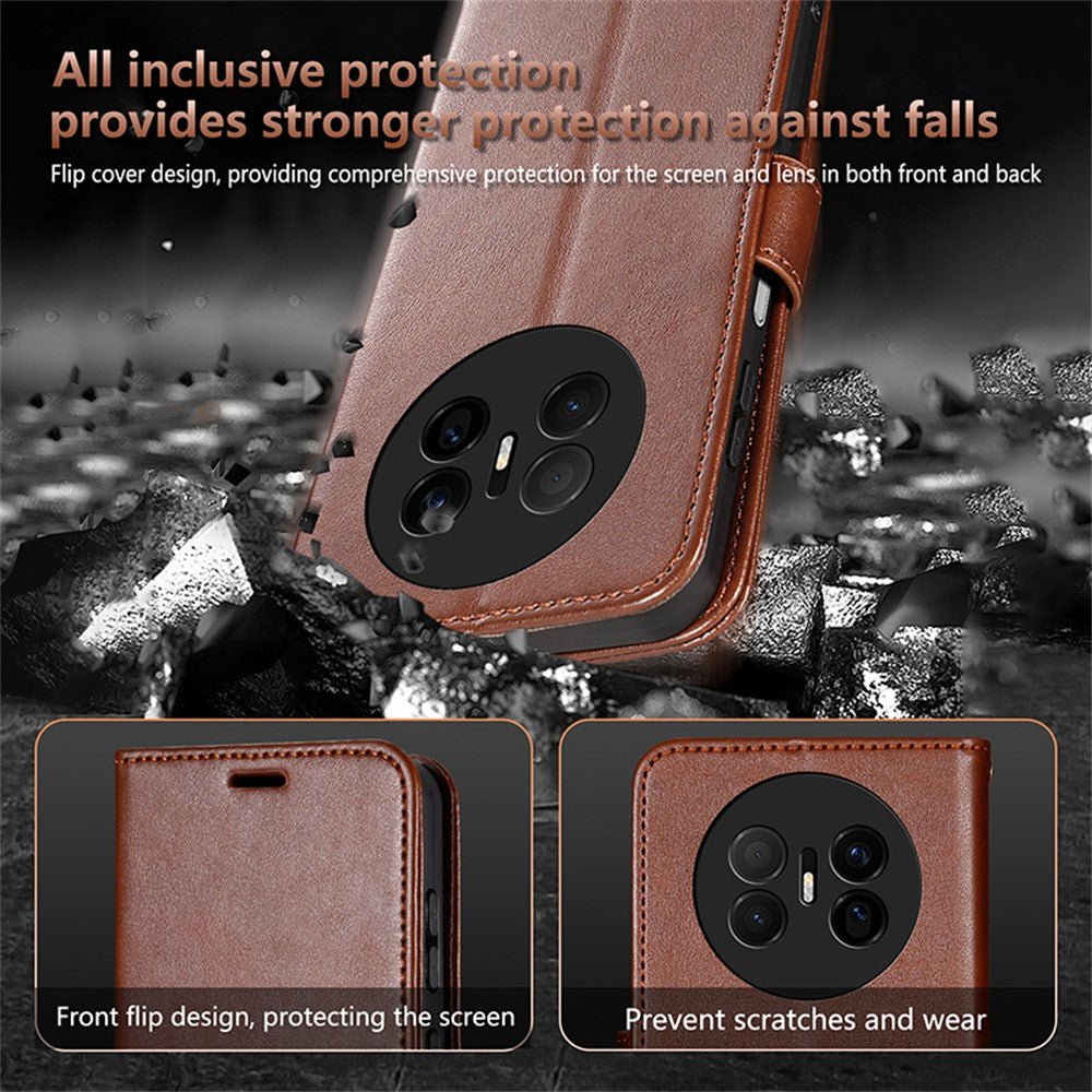 AZNS For Huawei Mate 70 Air Case Anti-Scratch PU Leather Stand Wallet Phone Cover