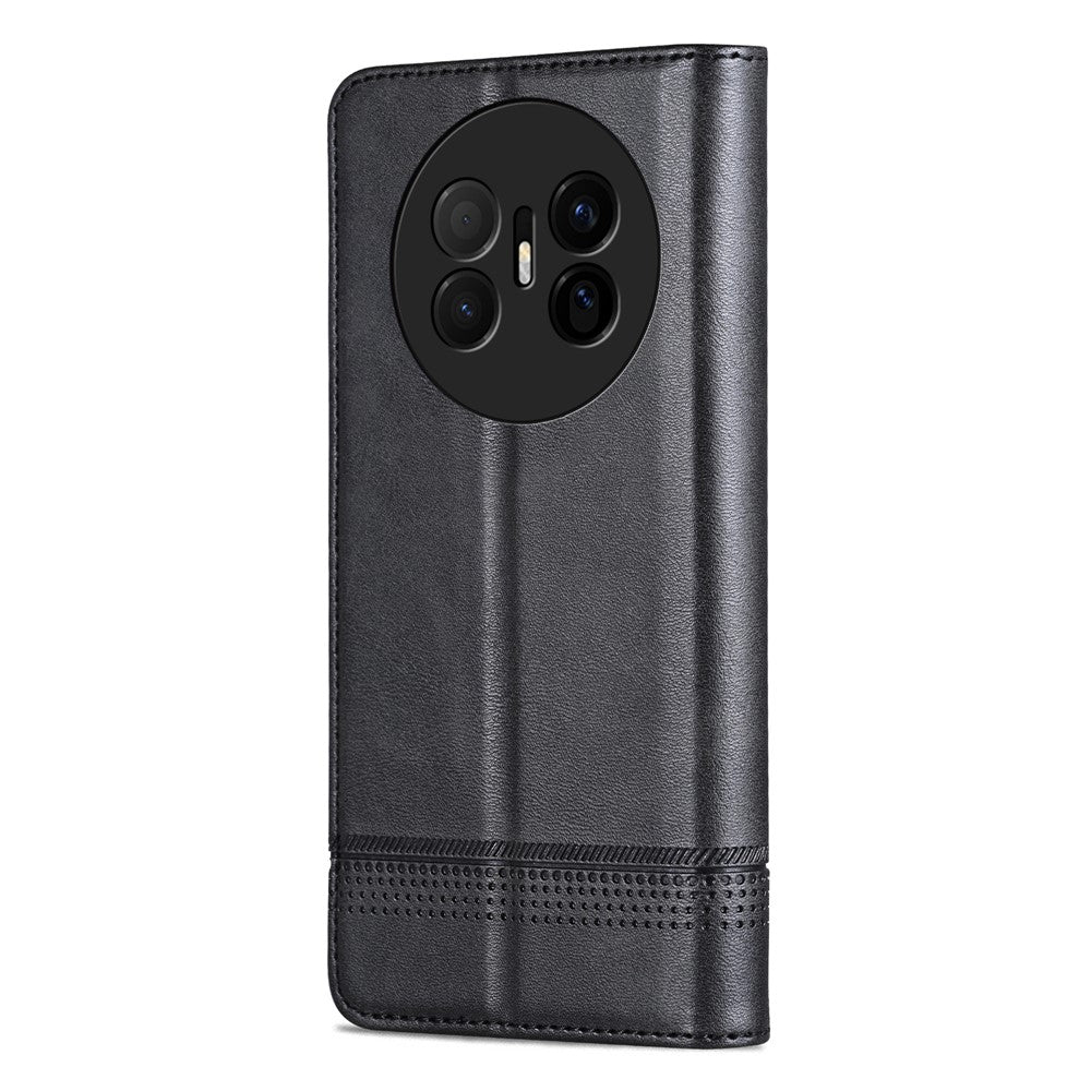AZNS For Huawei Mate 70 Air Case Cowhide Texture PU Leather Wallet Phone Cover