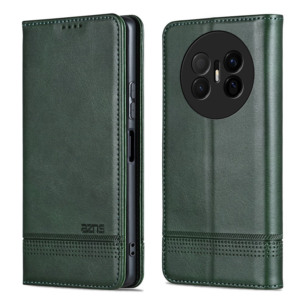 AZNS For Huawei Mate 70 Air Case Cowhide Texture PU Leather Wallet Phone Cover