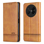 AZNS For Huawei Mate 70 Air Case Cowhide Texture PU Leather Wallet Phone Cover