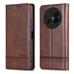 AZNS For Huawei Mate 70 Air Case Cowhide Texture PU Leather Wallet Phone Cover