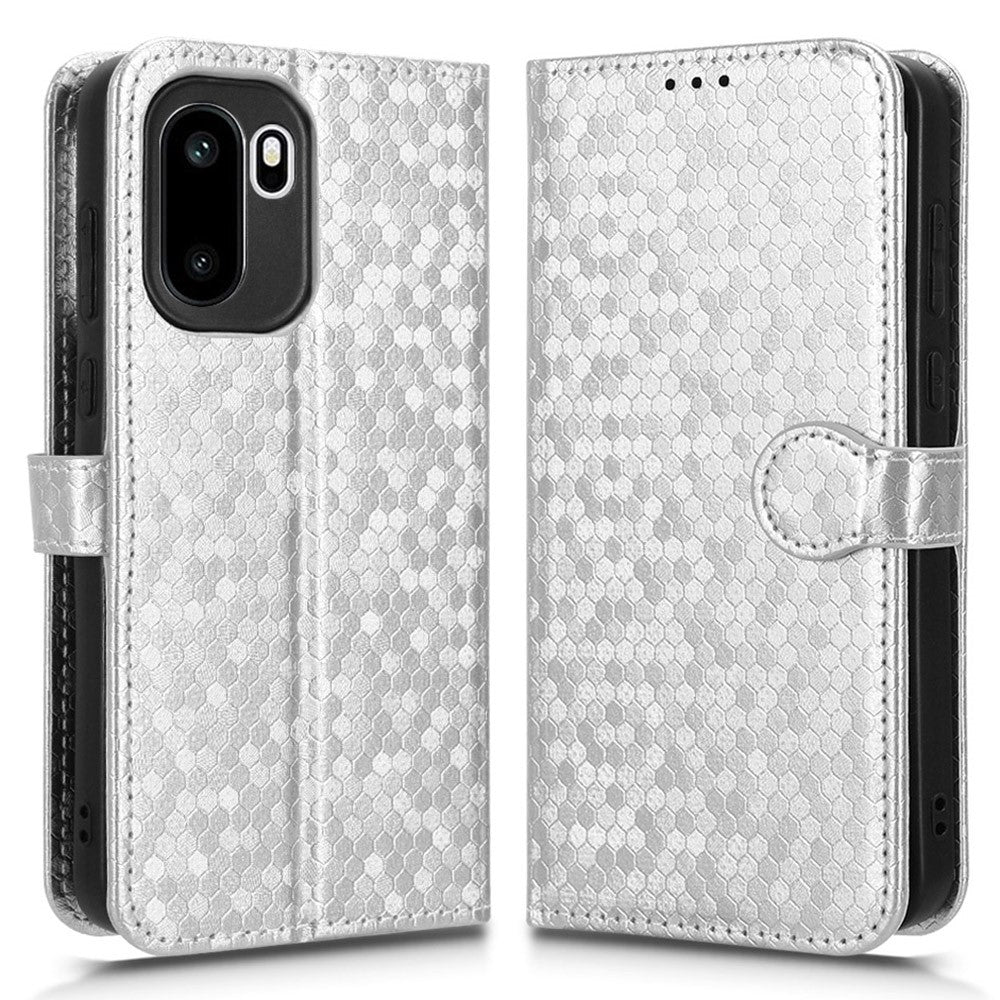 Plånboksfodral för OnePlus 15R 5G / Ace 6T 5G / Ace 6 5G prickmönster avtryck PU-lädermobilskal med handledsrem