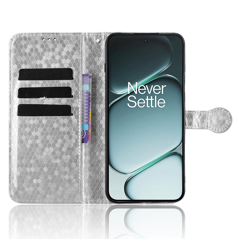 Plånboksfodral för OnePlus 15R 5G / Ace 6T 5G / Ace 6 5G prickmönster avtryck PU-lädermobilskal med handledsrem