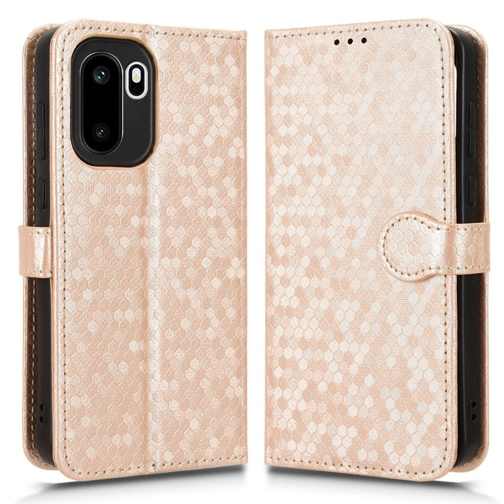 Plånboksfodral för OnePlus 15R 5G / Ace 6T 5G / Ace 6 5G prickmönster avtryck PU-lädermobilskal med handledsrem