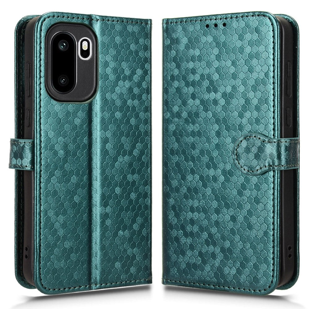 Plånboksfodral för OnePlus 15R 5G / Ace 6T 5G / Ace 6 5G prickmönster avtryck PU-lädermobilskal med handledsrem
