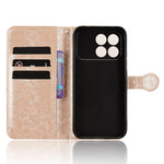 For Xiaomi Redmi K90 5G Wallet Case Dot Pattern Imprint PU Leather Phone Cover with Wrist Strap