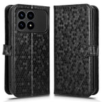 For Xiaomi Redmi K90 5G Wallet Case Dot Pattern Imprint PU Leather Phone Cover with Wrist Strap