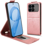 For Xiaomi Redmi K90 5G Stand Case Magnetic Clasp Vertical Flip Leather Phone Cover with Card Holder