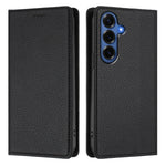 Plånboksfodral för Samsung Galaxy S26+ med RFID-blockerande läder i litchi-textur