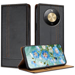 For Honor X70 5G / Honor Magic8 Lite 5G / Honor X9d 5G Case L-Shaped Grid Pattern Leather Stand Phone Cover with Card Slots