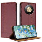 For Honor X70 5G / Honor Magic8 Lite 5G / Honor X9d 5G Case L-Shaped Grid Pattern Leather Stand Phone Cover with Card Slots