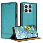 For Xiaomi 17 Case L-Shaped Grid Pattern Leather Stand Phone Cover with Card Slots